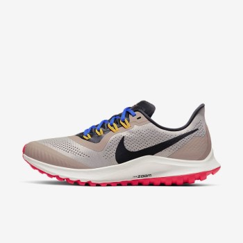 Nike Air Zoom Pegasus 36 Trail - Női Futócipő - Kék/Világos Piros/Szürke